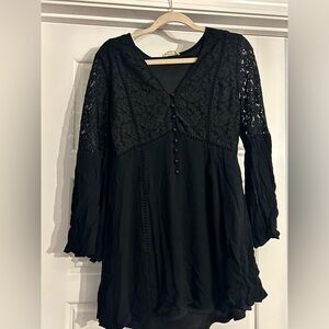 Altar’d State Black Lace Dress Size Large